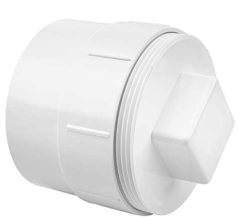 3 Pvc Sewer Cleanout Adapter With Plug Pipe Fitting Pvc