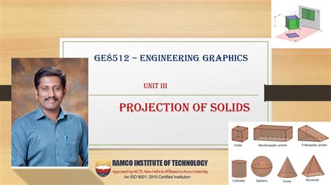 Ge8152 Engineering Graphics Projection Of Solids Note On Solids