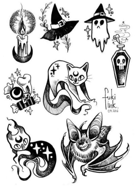 Halloween | Witch tattoo, Halloween tattoos, Goth tattoo