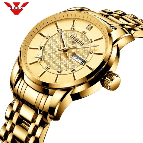 Nibosi New Watches Men Luxury Brand Chronograph Men Sports Watches Waterproof Full Steel Quartz