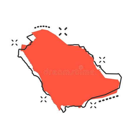 M O Tirada Do Mapa De Ar Bia Saudita Ilustra O Stock Ilustra O De