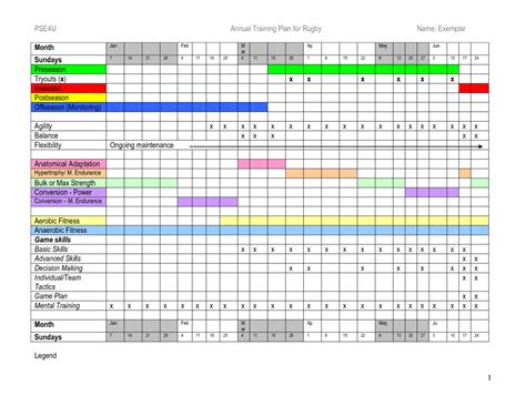 Sample Annual Training Plan Template Excel Printable Schedule Employee ...