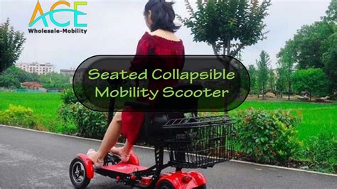 Ppt Seated Collapsible Mobility Scooter Powerpoint Presentation Free