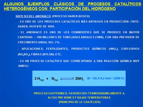 El Hidrógeno En Procesos Catalíticos