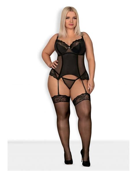 Obsessive Lingerie Corsetto Con Coppa E Ferretto Amallie Taglia Curvy