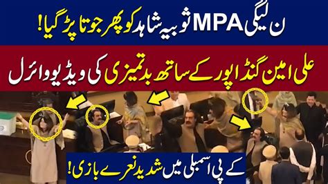 Sobia Shahid Fight With Ali Amin Gandapur KPK Assembly 2024 WE News