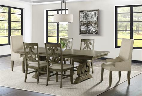 Stone Grey 6 Piece Dining Room Set | Gonzalez Furniture