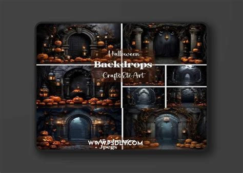 Halloween Digital Backdrops