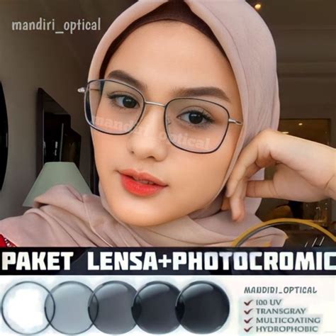 Jual Kacamata Wanita Paket Frame Lensa Photocromic Kacamata