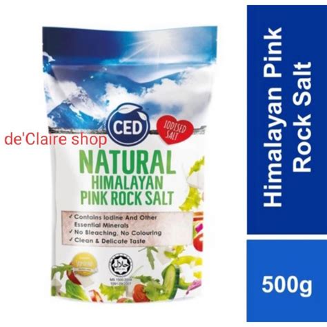 Jual Ced Natural Himalayan Pink Rock Salt Garam Himalaya Gr Shopee