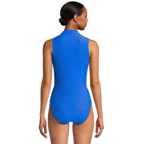 Reebok Women S Swim High Neck One Piece Swimsuit With Upf 50 Sizes Xs Xxl