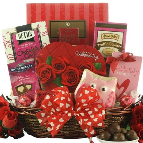 SWEET VALENTINE: CHOCOLATE GIFT BASKET AT GIFT BASKETS ETC