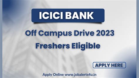 ICICI Bank Recruitment 2023 Hiring For Freshers Graduates