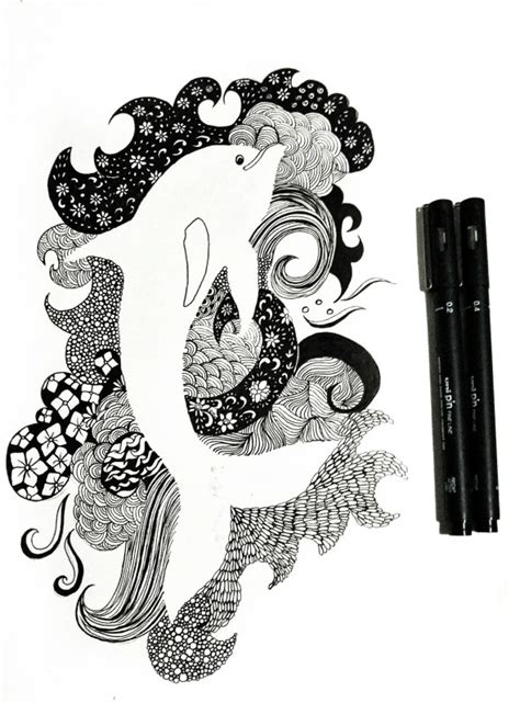 Black Pen Illustrations - Art Ideas | Drawings and Doodles