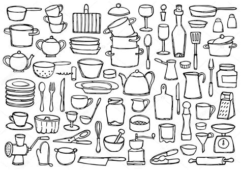 Kitchen Doodle Set Stock Vector Image By KronaLux 129927398