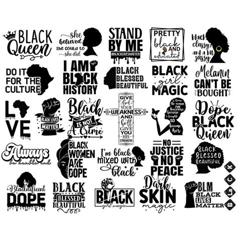 390 Black Woman Svg Bundle Black Girl Magic Svg Boss Lady Inspire