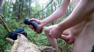 Fucking My New Fleshlight Nude Outdoors Forest HotPornTV Net XXX Sex