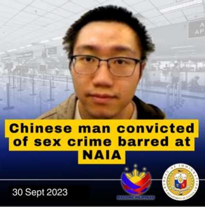 Chinese Man Convicted Of Sex Crime Barred At NAIA BI Bureau Of Immigration Philippines