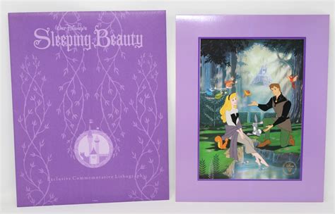 Vintage Rare Disney Sleeping Beauty Exclusive Commemorative Lithograph