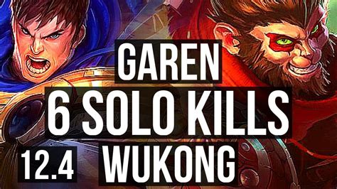 GAREN Vs WUKONG MID Rank 6 Garen 6 Solo Kills 300 Games NA