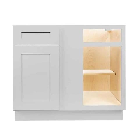 Gray Shaker 36 39 42 Blind Base Corner Cabinet Nelson Cabinetry