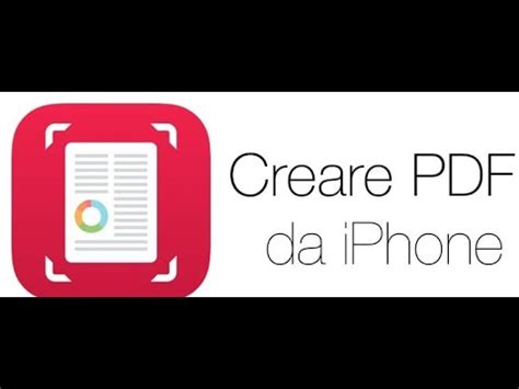 Da Foto E Pagina Web A PDF Con IPhone YouTube