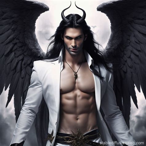 Lucifer the Fallen Angel Portrait | Stable Diffusion Online