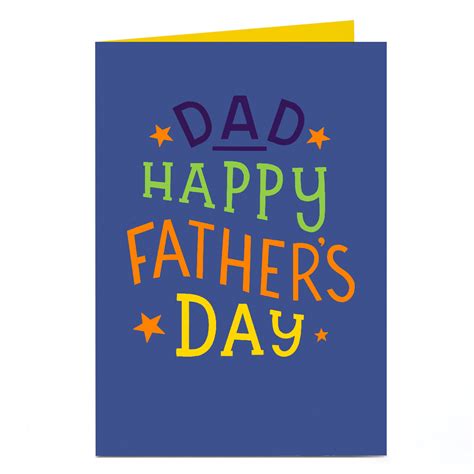 Buy Personalised Fathers Day Card Dad Happy Fathers Day For Gbp 1