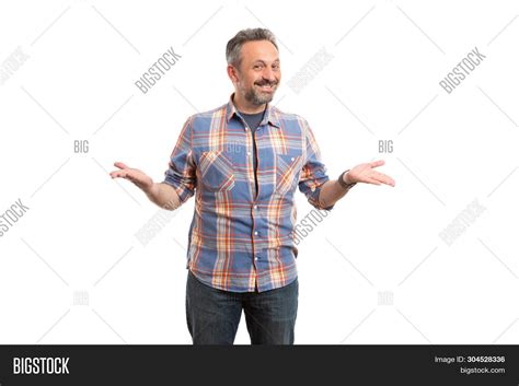 Smiling Man Wearing Image Photo Free Trial Bigstock