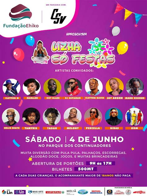 Está De Volta O Maior Evento Da Pequenada No País Lizha Só Festas