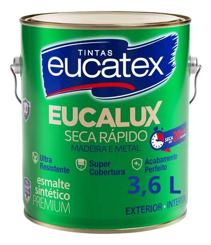 Tinta Esmalte Sint Tico Eucalux Madeira Metais L Eucatex