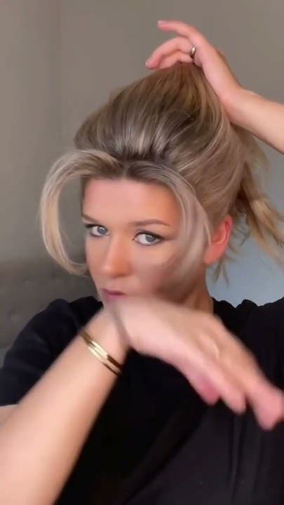 Pamela Anderson Bun Easy 90s Bun Tutorial Youtube