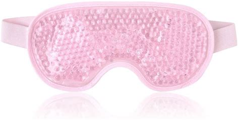 Leeyneer Cooling Eye Mask Gel Eye Ice Pack Reusable Hot Or Cold Therapy Gel Bead Cold Eye Mask