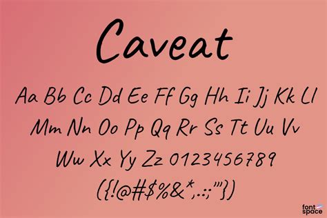 Caveat Font | Pablo Impallari | FontSpace