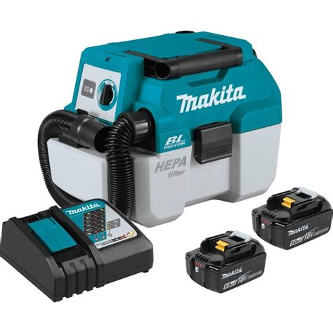 Makita Xcv11t 18v Lxt Lithium Ion Brushless Cordless 2 Gallon Hepa Filter Portable Wet Dry Dust