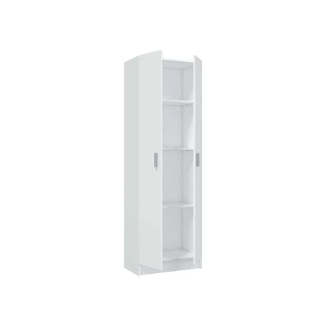 MULTISOS ARMOIRE DE RANGEMENT BLANC 2 PORTES Yatout Home