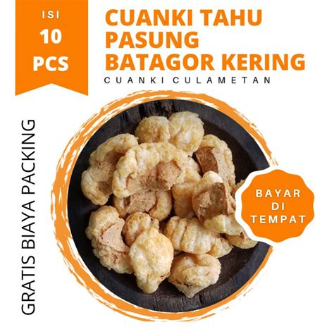 Jual Cuanki Tahu Pasung Atau Batagor Kering Cuankie Tahu Kerikil Toping