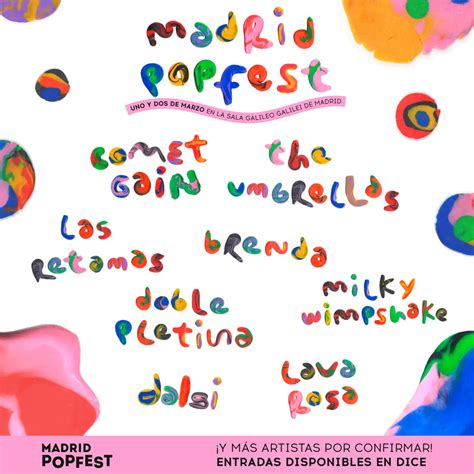 Madrid Popfest Cartel Entradas Y Horarios