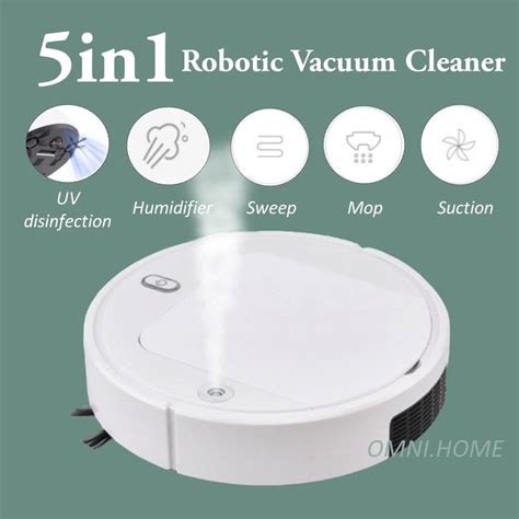 Ready Stock 5 In 1 Smart Robotic Vacuum Cleaner Fully Automated Sweep