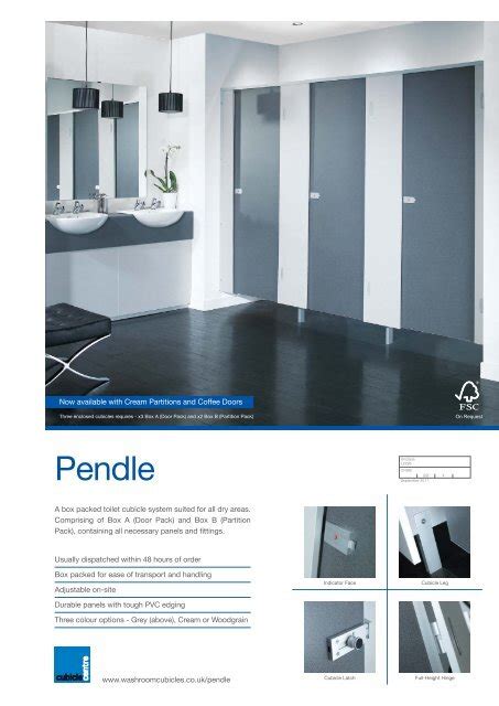 Pendle Box Packed Toilet Cubicle System Cubicle Centre