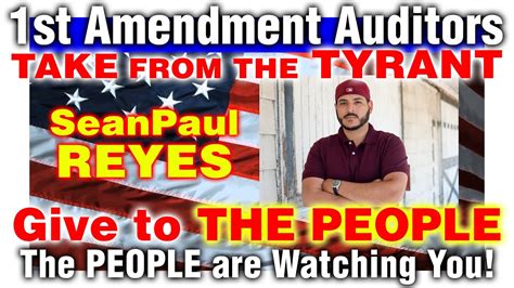 St Amendment Auditor Take From The Tyrant Give To The People Youtube