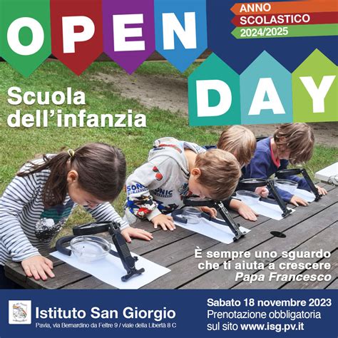 OPEN DAY Scuola Dell Infanzia A S 2024 25 Istituto San Giorgio