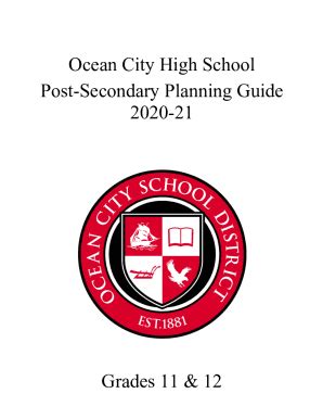 Fillable Online Ocean City High School Guidance ... - Ocean City School District Fax Email Print ...