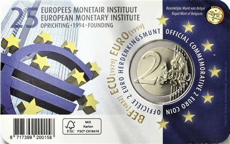 Belgien 2 Euro 2019 EMI Europäisches Währungsinstitut Gedenkmünze in