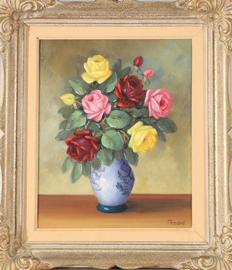 Images for 2635804 OIDENTIFIERAD KONSTNÄR Flower still life oil on