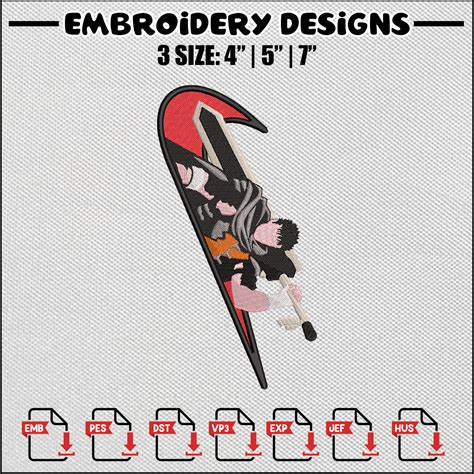 Guts Swoosh Embroidery Design Nike Design Berserk Design Inspire