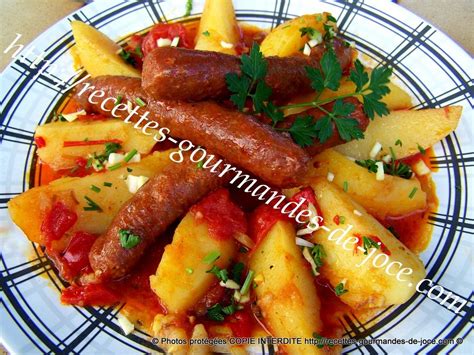 Tajine De Merguez Aux Pommes De Terre Fa On Ojja Tunisienne Tajine