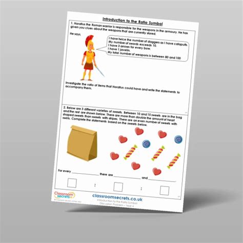 Introduction To The Ratio Symbol Homework Resource Classroom Secrets