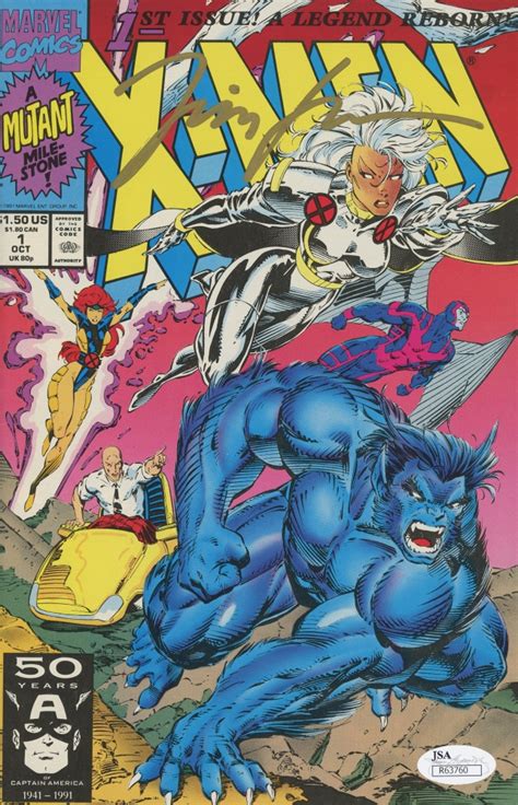 Jim Lee Signed Vintage X Men Vol Issue Marvel Comic Book