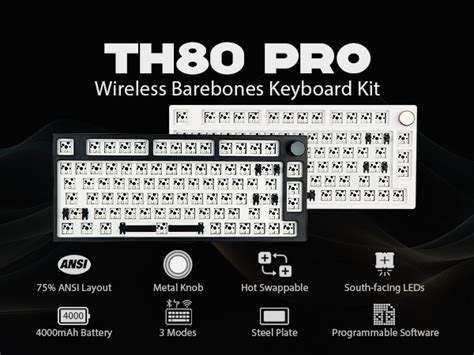 Mua Epomaker Th Pro Wireless Barebones Keyboard Kit Hot Swap Mechanical Keyboard Kit